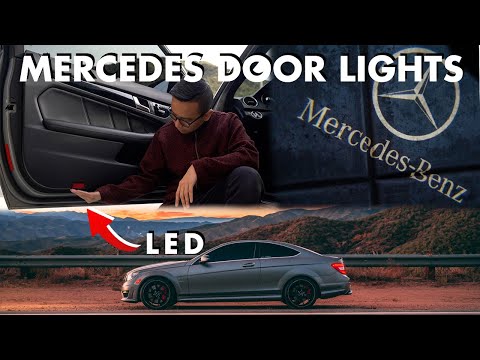 EASY Mercedes C-Class Door Lights INSTALL! | C63 AMG 507 Edition