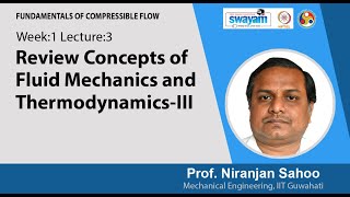 Lec 3: Review Concepts of Fluid Mechanics and Thermodynamics - III