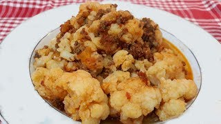 Kıymalı Karnabahar Yemeği tarifi - Yemek Tarifleri