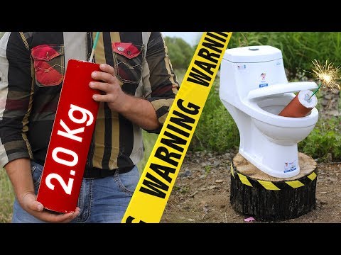 60 SECONDS Experiment - FIRECRACKERS | PETARD VS White Toilet | CRASH TEST