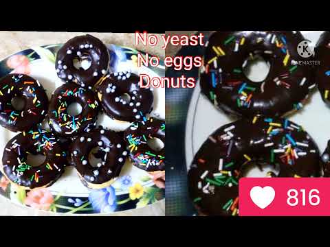 Homemade chocolate Donuts recipe | No yeast, No egg|  chocolate Donuts by kitchen with sobia