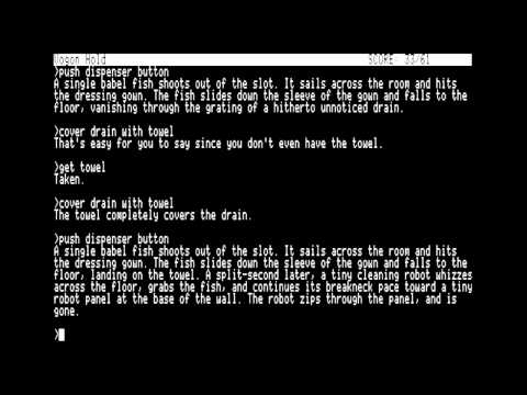 Babel Fish Puzzle: Hitchhiker's - Most Annoying Puzzle - Infocom 1984