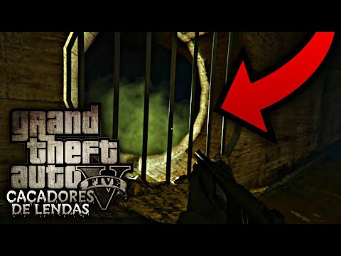 [ GTA V ] TIVEMOS QUE SAIR CORRENDO DESSE LUGAR - CAÇADORES DE LENDAS!