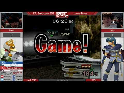 CFL Smackdown 209 Melee - Panda (Fox) vs Mr Lz (Marth) - Losers Finals