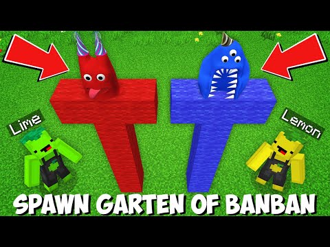 Lemon Craft - How to SPAWN MOBS FROM GARTEN OF BANBAN in Minecraft ? NEW SCARY MOB !