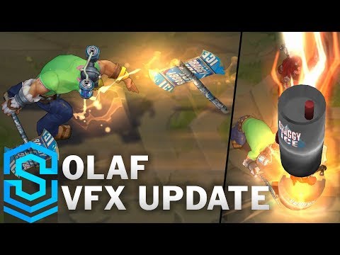 Olaf Visual Effect Update - All Skins Comparison | League Of Legends