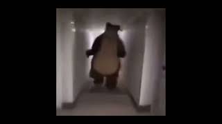 Bear chasing person down hall meme #shorts