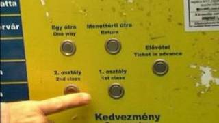 Riding the Metro in Budapest, Hungary : Ticket Machines in Budapest Train Stations