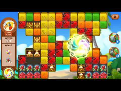 Lost Island Blast Adventure Level 1709 NO BOOSTERS - A S GAMING