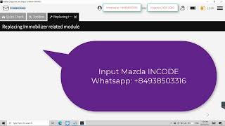 Mazda CX30 2022 BCM and Immobilizer module replacement and get INCODE to access