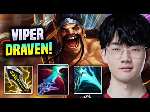 VIPER DESTROYING WITH DRAVEN! - EDG Viper Plays Draven ADC vs Aphelios! | Season 2022