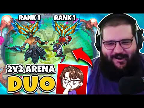 2v2 But I Duo with the Rank 1 Shaco Pink Ward (RANK 1 DUOS)