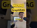 3 Things You MUST Know Before Building A GraphRAG Ai Artificialintelligence Technology