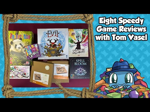 8 Speedy Game Reviews - with Tom Vasel