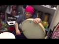 Ваня Пух играет на ocean drum 