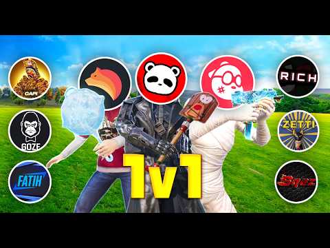 YouTubers 1v1 (Random Weapons) 😱