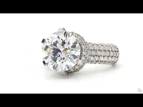 Ring Platinum - 6.92ct. tw. Diamond (Lab-grown) - Diamond video