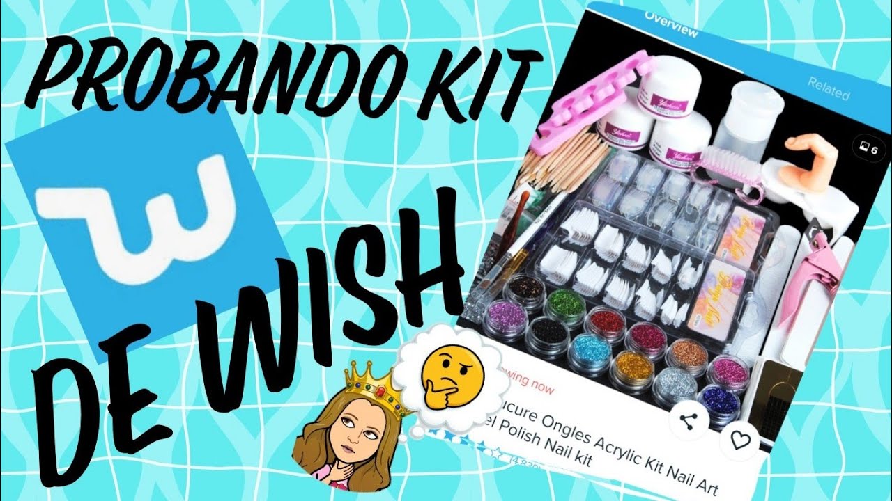 Uñas Acrilicas con un Kit de Uñas Comprado en Wish