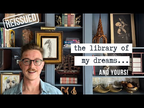 Styling My Living Room Bookcases for Eclectic, Dark Academia Vibes