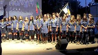 EUD Camporee 2011 Rome - Pathfinder Song by the Portuguese & UK delegations