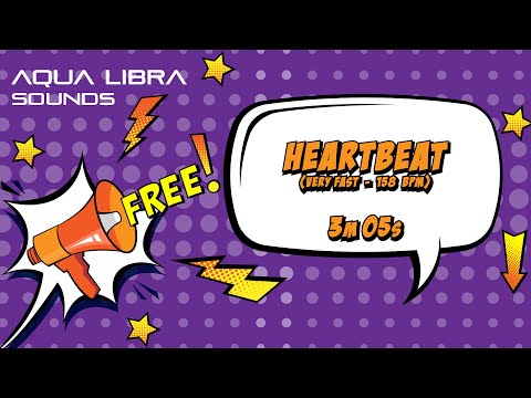 🟣 Heartbeat (very fast - 158 bpm) (3m05s) 🟣 Sound FREE high quality || Aqua Libra