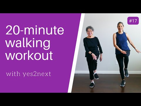 20-minute Indoor Walking Workout for Seniors, Beginner Exercisers