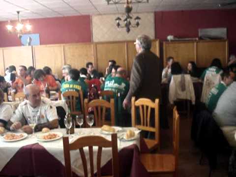 Comida de peñas de la copa del rey de balonmano Antequera 2010
