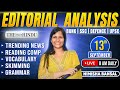 Editorial Analysis 13th September 2025 Vocab Grammar Reading Skimming Nimisha Bansal