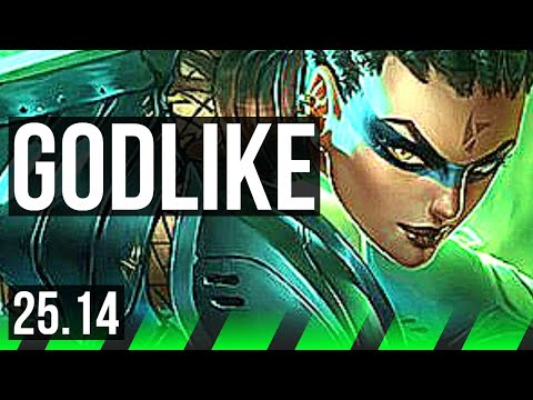 NIDALEE vs LEE SIN (JGL) | 56k DMG, Godlike | KR Challenger | 25.14