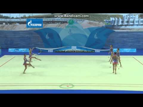 Team Italy- 2 Hoops + 3 Clubs- Final- World Cup Kazan 2015