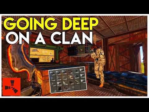 GOING DEEP ON A RICH CLAN BASE AND RAIDING THEM! - Rust