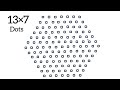 13-7 dots Simple Rangoli art design/Easy rangoli/muggulu designs/kolam designs/Sony rangoli designs.