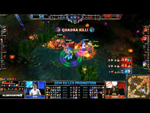 SHC Mimer Quadra Kill - 2014 EU LCS Promotion - League of Legends