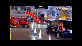 【港区六本木・トラブル】けやき坂イルミネーションで騒ぎ発生　現地はブルーシートで規制区域（12月10日速報）「大きな音がして何かがあった」