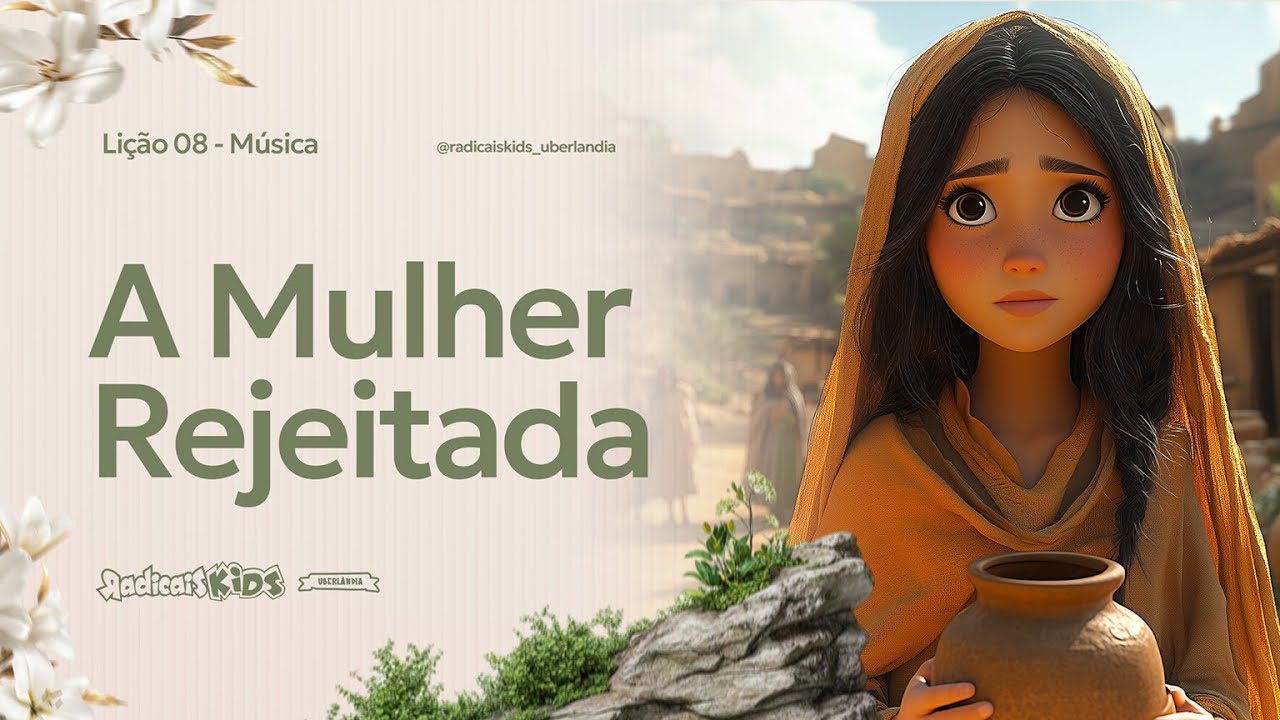 Desenho animado bíblico - Lição 08 - A mulher rejeitada / Música (Radicais Kids Uberlândia)