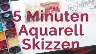 5 Minuten Skizze & Aquarell | Online-Kurs