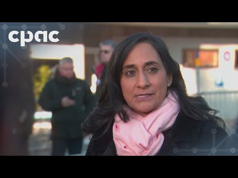 Foreign Affairs Minister Anita Anand speaks with reporters at WEF in Davos – January 20, 2026