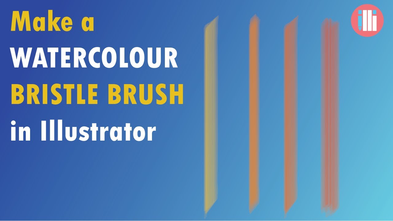 How to make a Watercolor Bristle Brush - Adobe Illustrator Tutorial