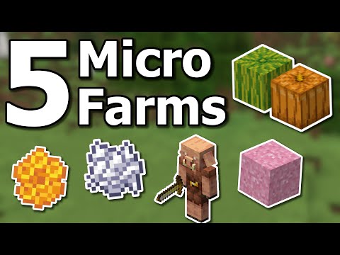 How to Build 5 Useful NEW Micro Farms You Need in Minecraft Survival