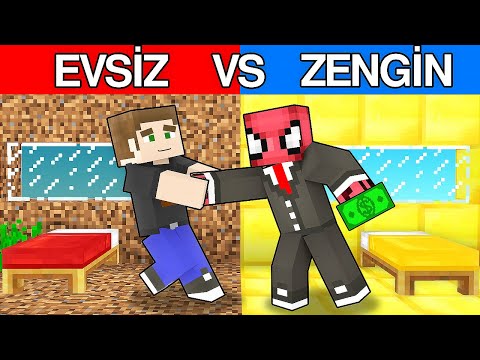 EVSİZ vs TRİLYONER - Minecraft