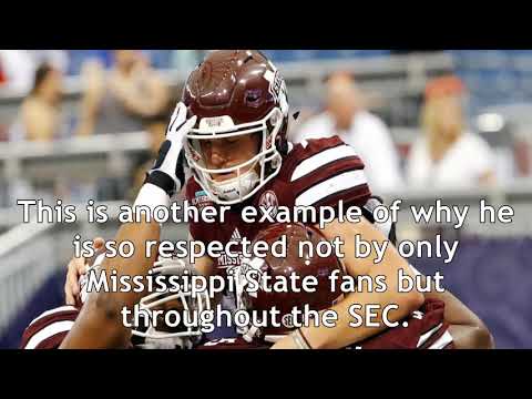 Look: nick fitzgerald walks across stage on crutches to receive diploma from mississippi state