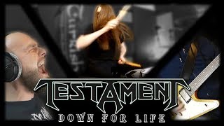 TESTAMENT - Down For Life - FULL BAND cover @ Versus Records Studio