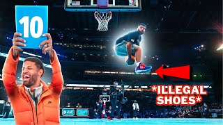 SECRETLY Wearing Spring Loaded Shoes In A DUNK CONTEST... (ft. Paul George)