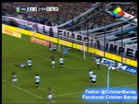 Racing 2 Temperley 1 (Relato Jorge Barril) Torneo de Primera Division 2015