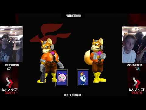 NE Melee Arcadian 5 - Twisty/Silver (Blue) vs. GWM420/Joyboy (Red) - SSBM Doubles LF