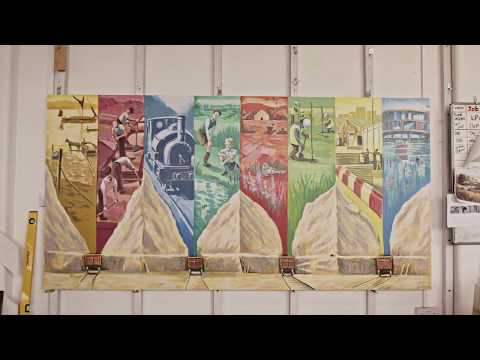 Gary Drostle's mural for The Quarry