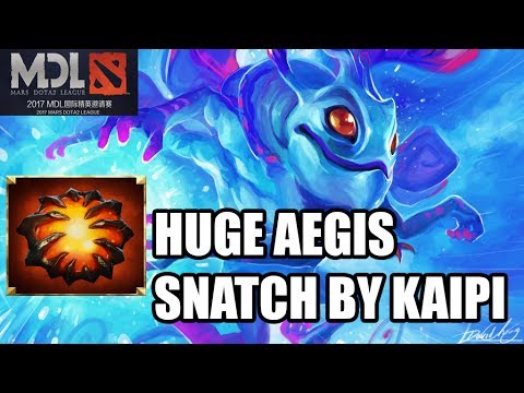 HUGE AEGIS SNATCH BY KAIPI-NEWBEE VS LGD MDL DOTA 2