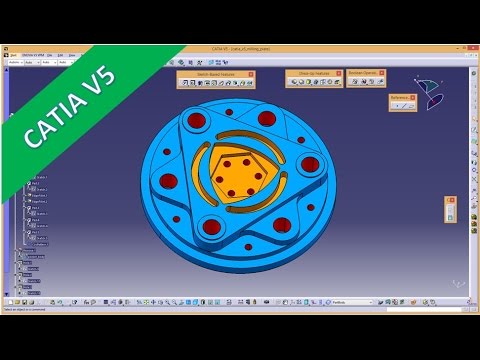 5 4 Fraesplatte Milling Plate Catia v5 Part Design Training