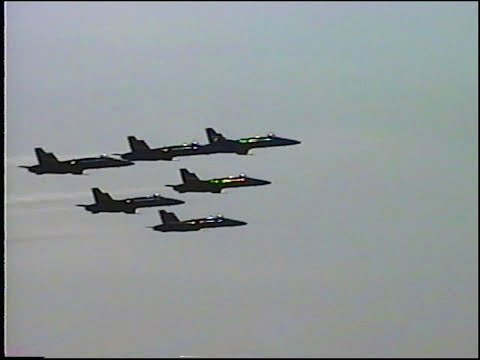 CLASSIC BLUES!! - 1996 BLUE ANGELS (FULL SHOW + FAT ALBERT JATO) - SELFRIDGE ANGB OPEN HOUSE (07/96)