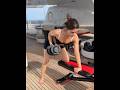 Kriti Sanon Gym Workout In Boat Kritisanon